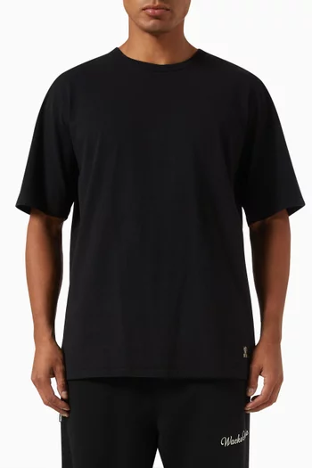 Washed Logo T-shirt in Cotton