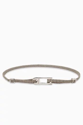 Annex Pull Rope Bracelet in Sterling Silver