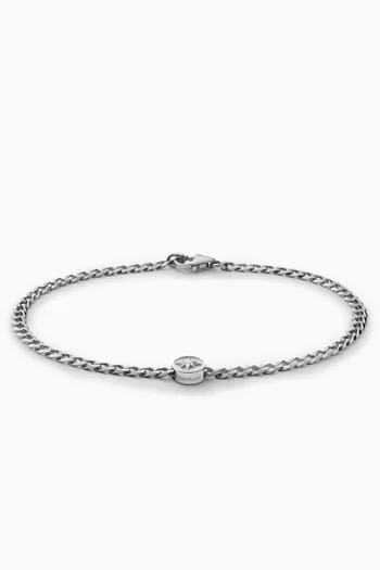 North Star Chain Bracelet in Sterling Silver