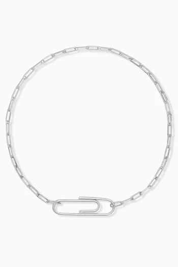 Volt Paper Link Bracelet in Sterling Silver