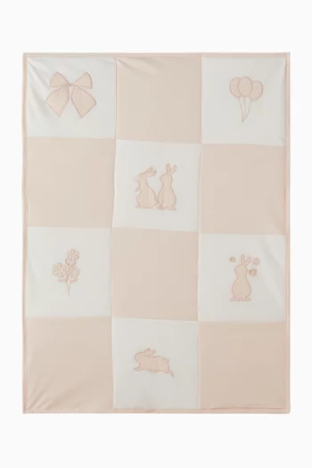 Bunny Patchwork Blanket in Organic Cotton