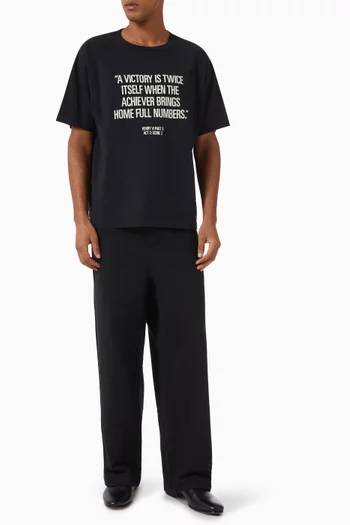Wide-leg Sweatpants in Cotton