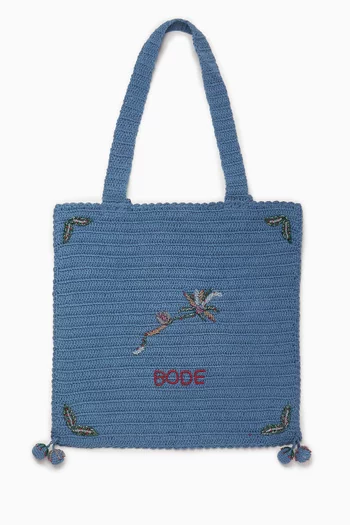 Laurel Tote Bag in Crochet-knit