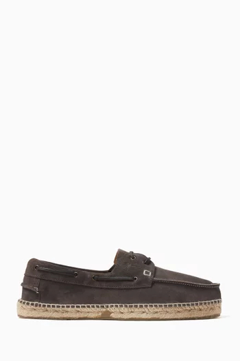 Boat Shoes Espadrilles in Suede