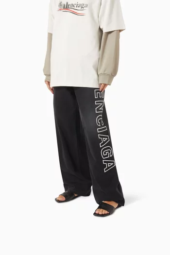 Duty Free Flat Sandals in Shiny Lambskin
