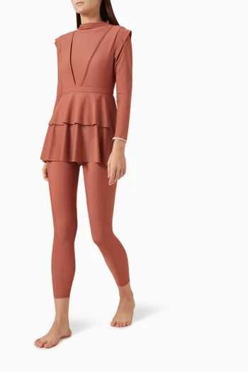 كولون سباحة بجيب نايلون مطاطي