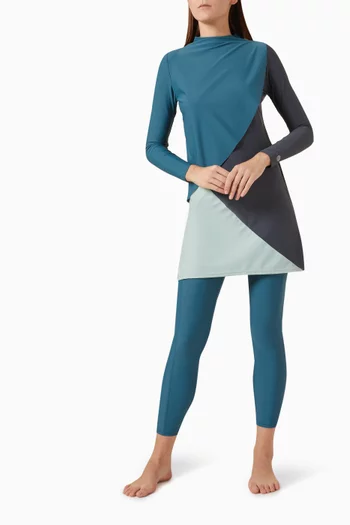 Pocket Swim Tights in Stretch-nylon
