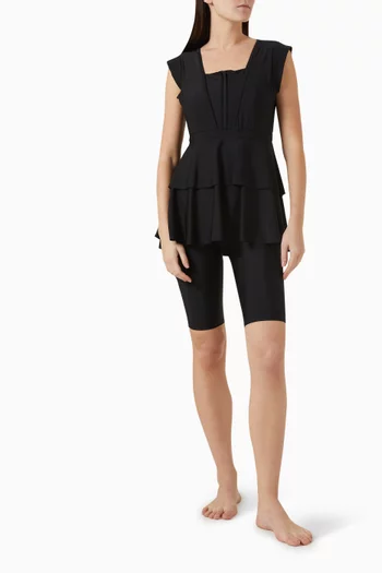 Serena Midi Swimsuit in Stretch-nylon