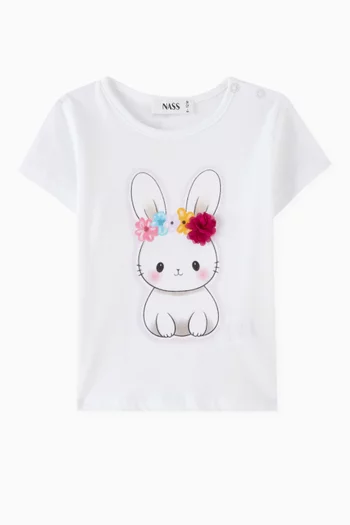 Flower Crown Bunny T-shirt
