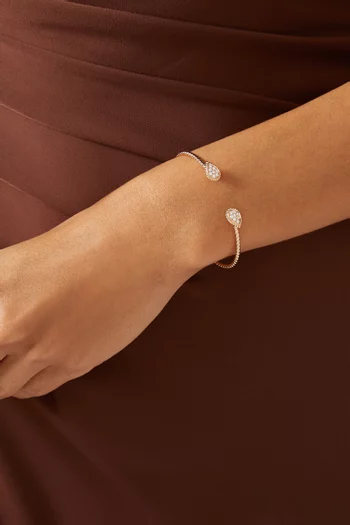 Serpent Bohème Double Motif Diamond Bracelet in 18kt Rose Gold