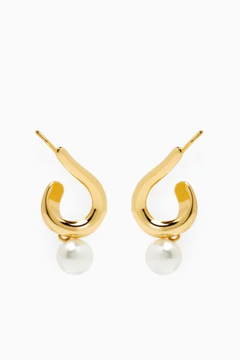 Daphne Climber Earrings in 14k Gold-tone Brass