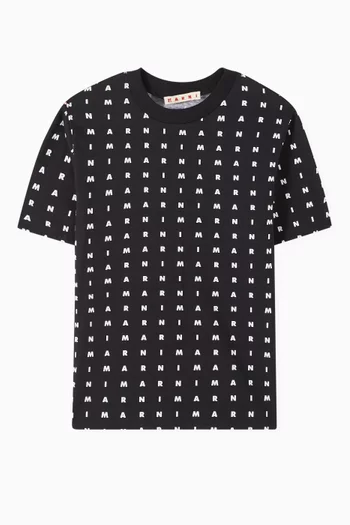 All-over Logo T-shirt in Cotton