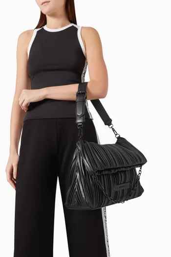 Medium K/Kushion Folded Tote Bag in Faux Leather