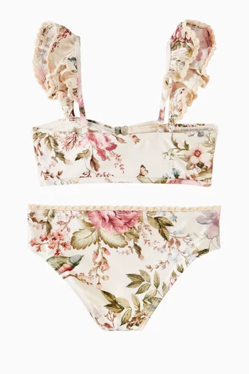 طقم بيكيني ويفرلي بكشكش ليكرا