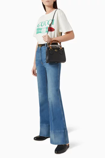 Mini Diana Tote Bag in Leather