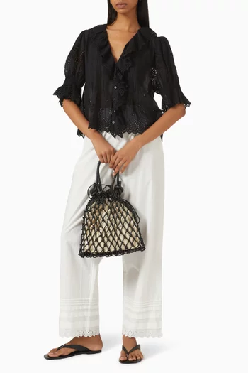 Henri Ruffle Top in Organic Cotton