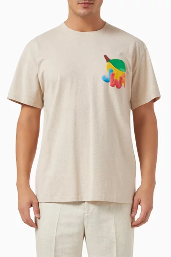 Lemon-print T-shirt in Cotton-jersey