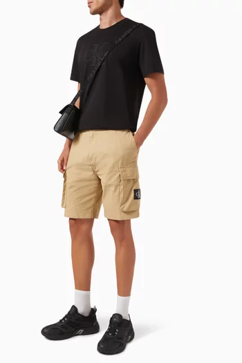 Logo Cargo Shorts in Cotton