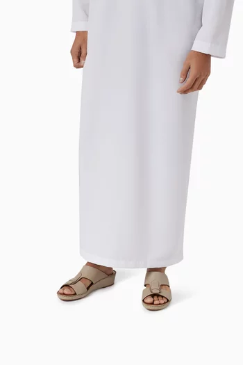 Fissare Granulato Sandals in Deer & Calfskin Leather