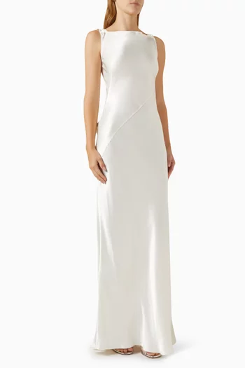 Andiata Maxi Dress in Satin