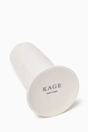 Small Dubai Ripple Vase in Porcelain