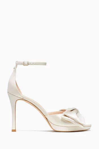 Bridal 100 Bow Sandals in Satin