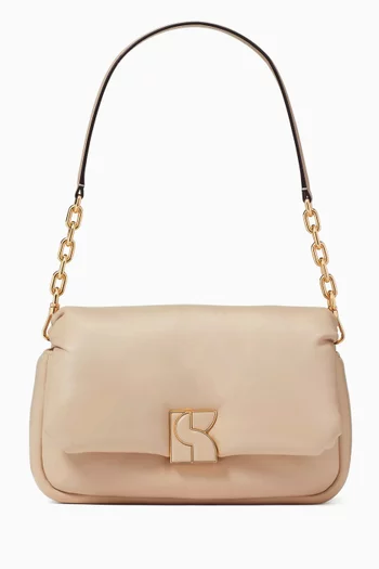 Medium Dakota Convertible Shoulder Bag in Puffy Leather