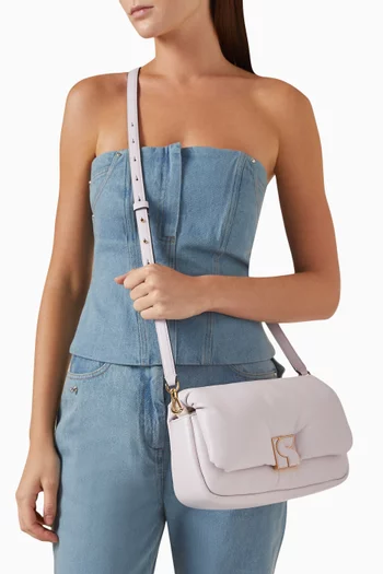 Medium Dakota Convertible Shoulder Bag in Puffy Leather