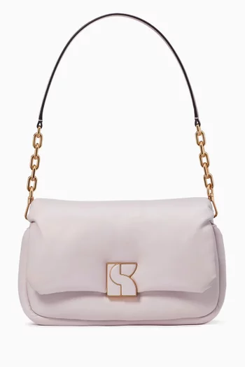 Medium Dakota Convertible Shoulder Bag in Puffy Leather