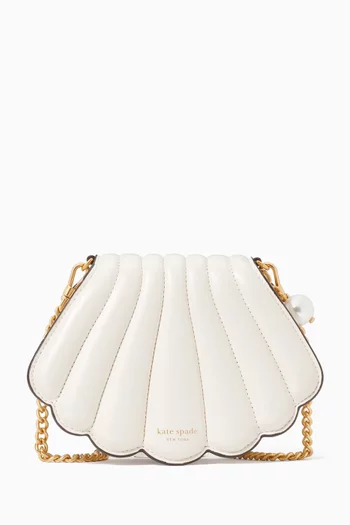 What the Shell Crossbody Bag in Leather
