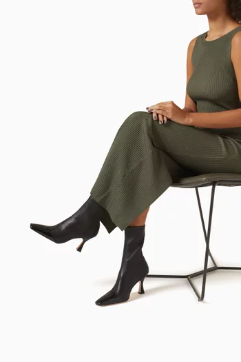 Maverick 90 Ankle Boots in Leather