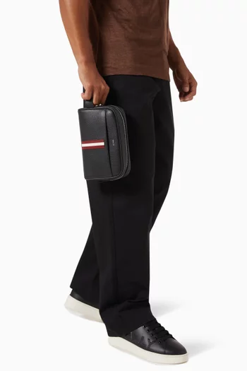 حقيبة مستحضرات العناية الشخصية آر بي إن جلد حبيبي