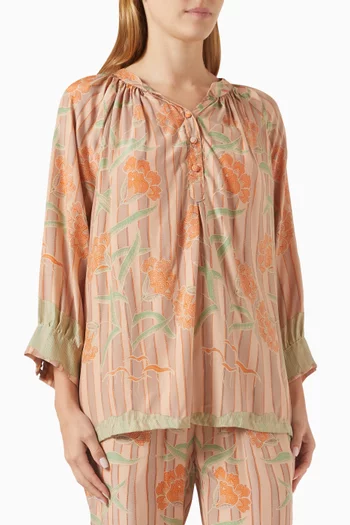 Remy Printed Top in Silk