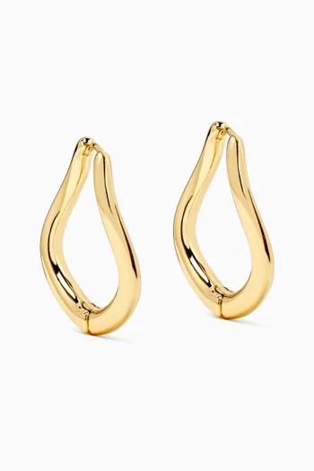 Kei Hoop Earrings in 14kt Gold-plated Brass