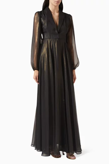 فستان كليوباترا بتصميم ملفوف شيفون