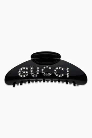 'GUCCI' Embellished Hair Clip in Resin