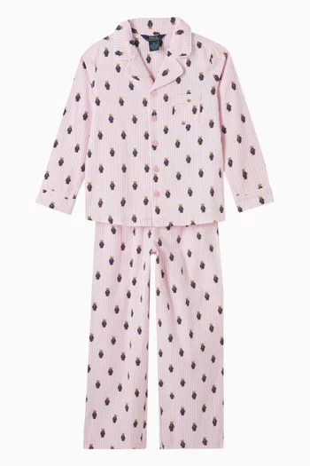 Polo Bear Pyjama Set in Cotton