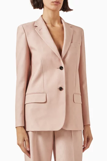 GG Logo-jacquard Jacket in Wool