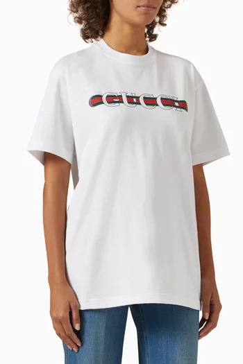 Logo-print T-shirt in Cotton-jersey