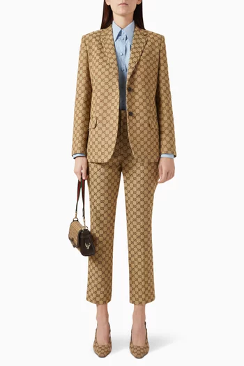 GG Monogram Blazer in Cotton-blend
