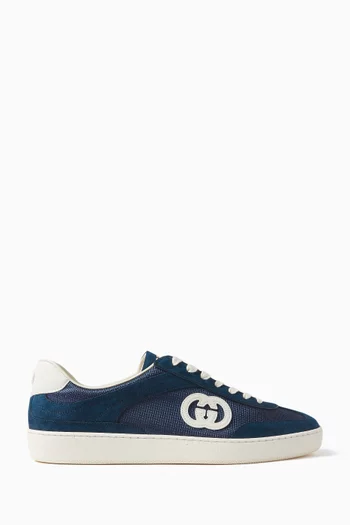 Mens navy gucci trainers store