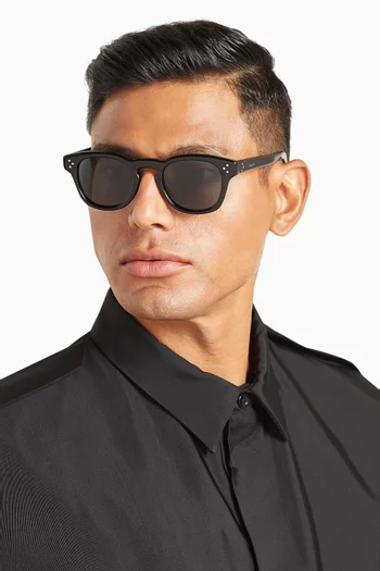 Round Sunglasses in Acetate