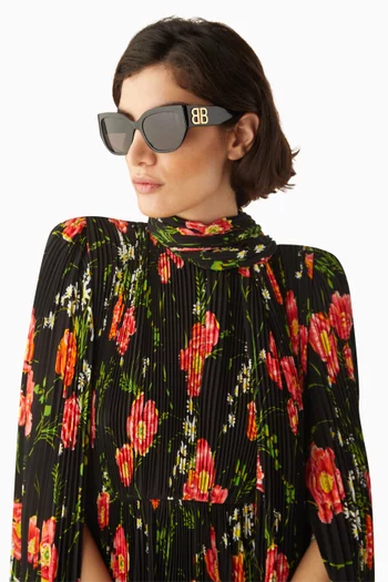 نظارة شمسية بإطار مربع أسيتات معاد تدويره