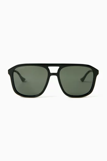 Aviator Sunglasses in Recycled Acetate