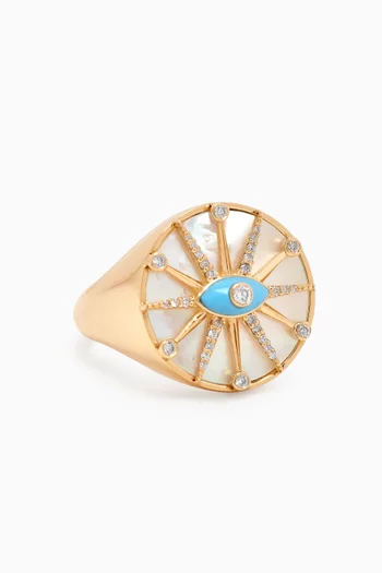 The O`Hara Eye Ring in 18kt Gold