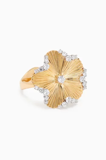 Alektra Floral Ring in 18kt Gold