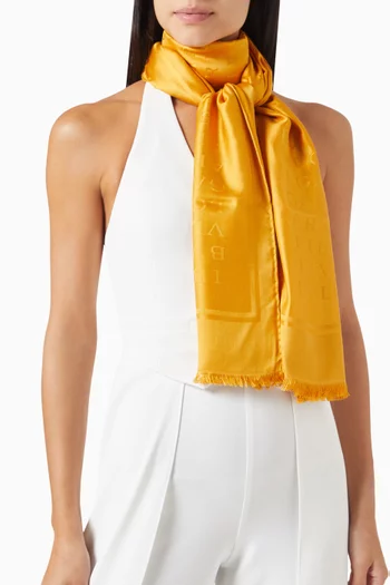 Logomania Stole in Silk