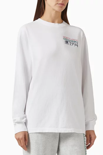 Finish Line Longsleeve Top in Cotton