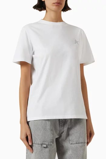 Glitter Star Logo T-shirt in Cotton-jersey