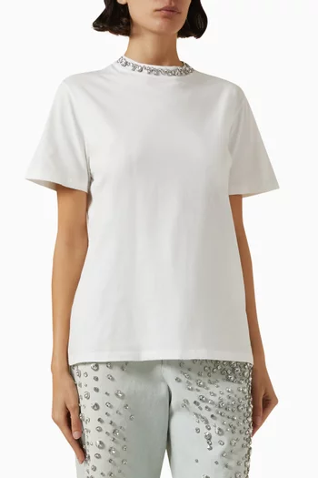 Cabochan Crystal T-shirt in Cotton-jersey